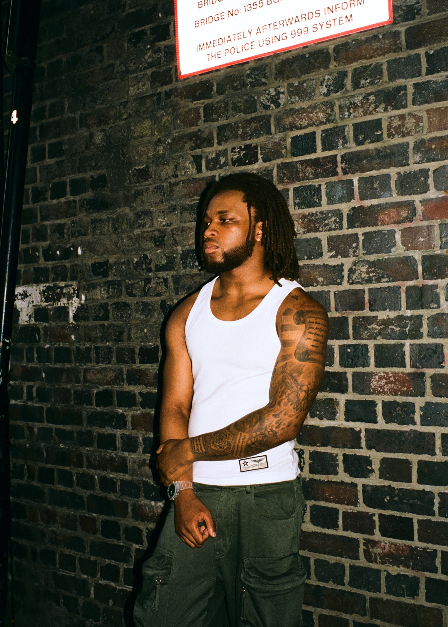 MENS WAFFLE VEST // WHITE