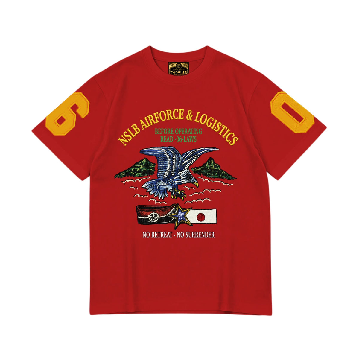NSLB AIRFORCE TEE // RED