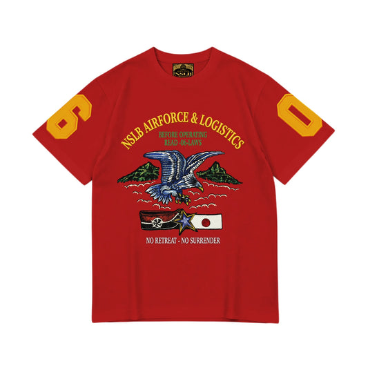NSLB AIRFORCE TEE // RED