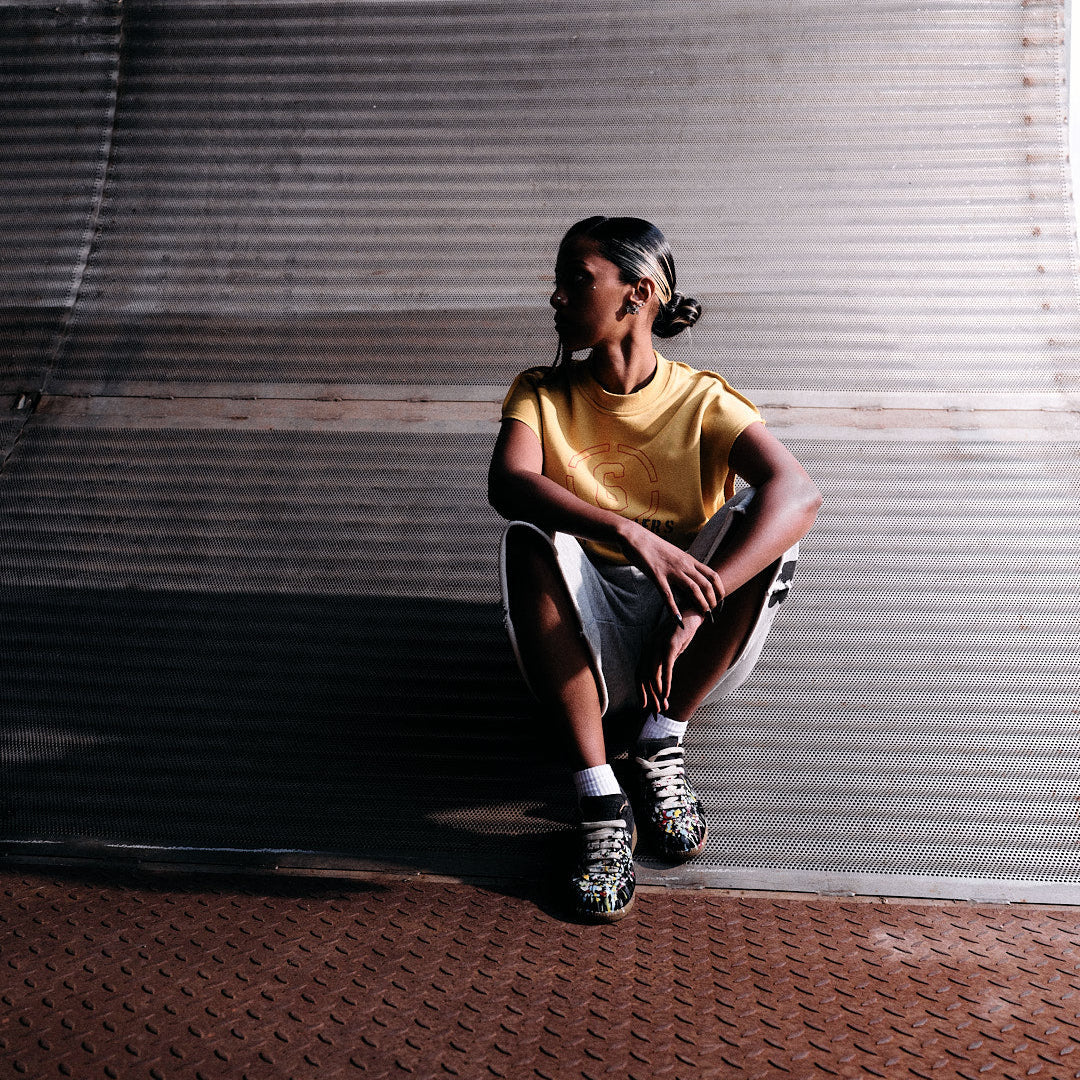 6 LAWS CUT-OFF JERSEY // MUSTARD