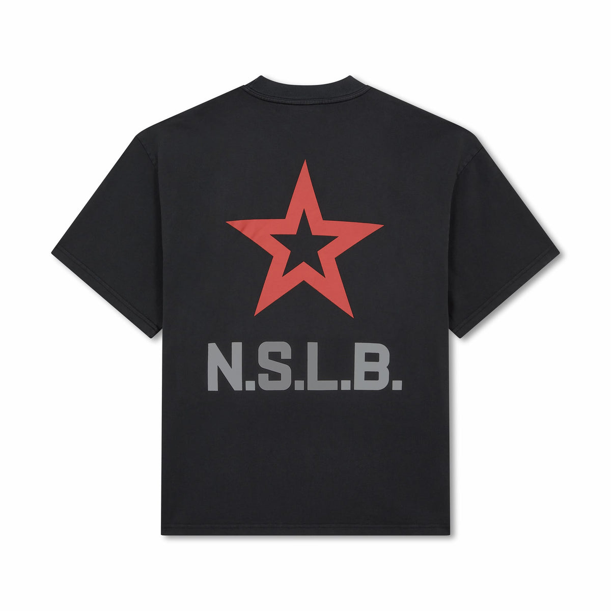 MILITIA TEE // BLK // RED STAR