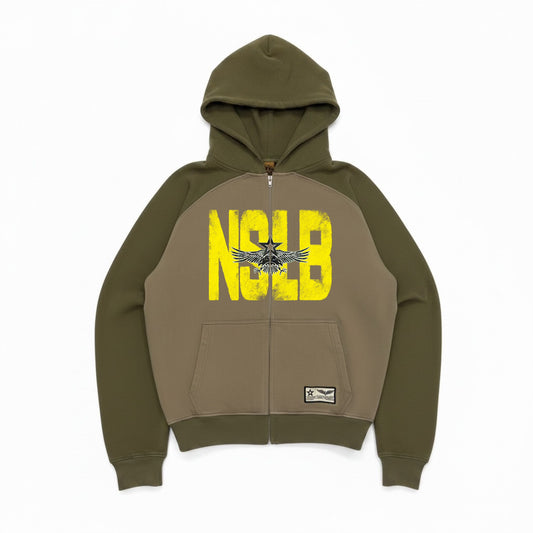 GREEN MILITIA ZIP UP
