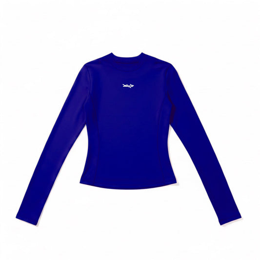 WOMENS LONGSLEEVE LARA CROFT TOP // BLUE