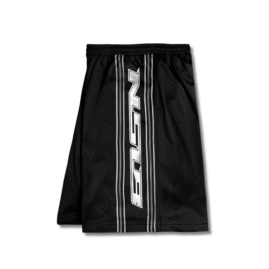 BLACK MESH SHORTS