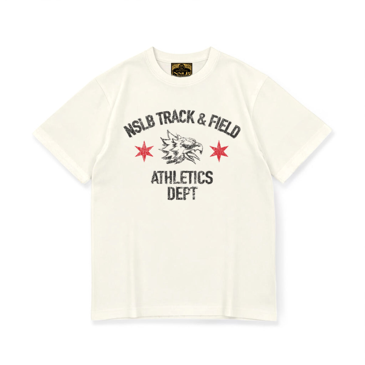 TRACK & FIELD TEE // CREAM