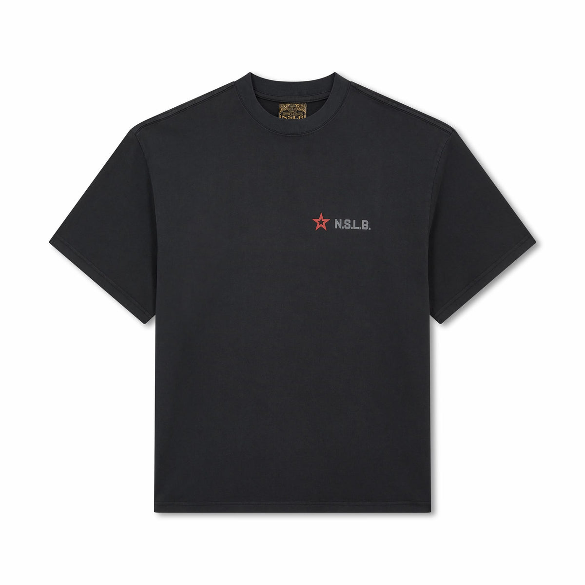 MILITIA TEE // BLK // RED STAR